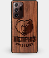 Best Custom Engraved Walnut Wood Memphis Grizzlies Note 20 Ultra Case - Engraved In Nature