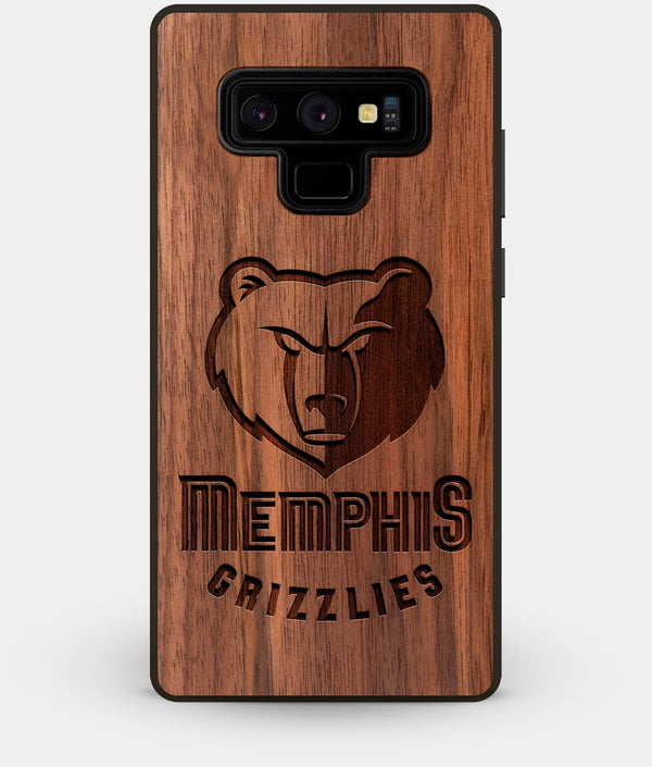 Best Custom Engraved Walnut Wood Memphis Grizzlies Note 9 Case - Engraved In Nature