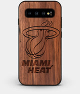 Best Custom Engraved Walnut Wood Miami Heat Galaxy S10 Case - Engraved In Nature