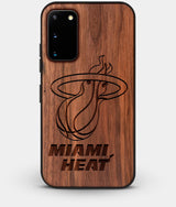 Best Custom Engraved Walnut Wood Miami Heat Galaxy S20 Case - Engraved In Nature