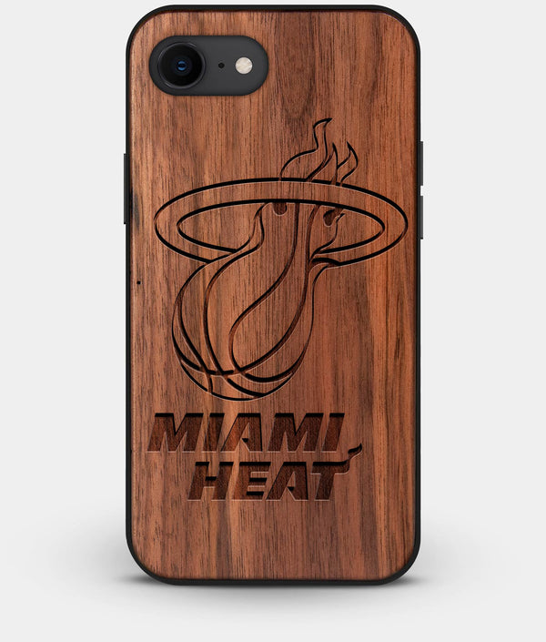 Best Custom Engraved Walnut Wood Miami Heat iPhone 7 Case - Engraved In Nature