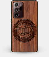 Best Custom Engraved Walnut Wood Minnesota Twins Note 20 Ultra Case - Engraved In Nature