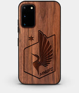Best Custom Engraved Walnut Wood Minnesota United FC Galaxy S20 Case - Engraved In Nature