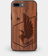 Best Custom Engraved Walnut Wood Minnesota United FC iPhone 8 Plus Case - Engraved In Nature