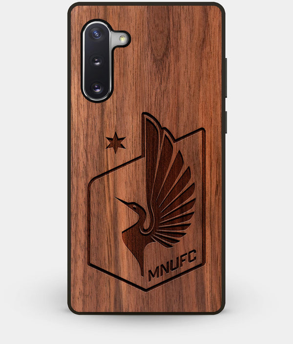 Best Custom Engraved Walnut Wood Minnesota United FC Note 10 Case - Engraved In Nature