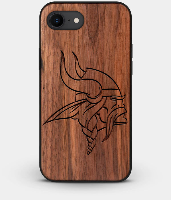 Best Custom Engraved Walnut Wood Minnesota Vikings iPhone 7 Case - Engraved In Nature