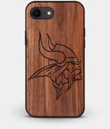 Best Custom Engraved Walnut Wood Minnesota Vikings iPhone 8 Case - Engraved In Nature