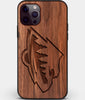 Custom Carved Wood Minnesota Wild iPhone 12 Pro Case | Personalized Walnut Wood Minnesota Wild Cover, Birthday Gift, Gifts For Him, Monogrammed Gift For Fan | by Engraved In Nature
