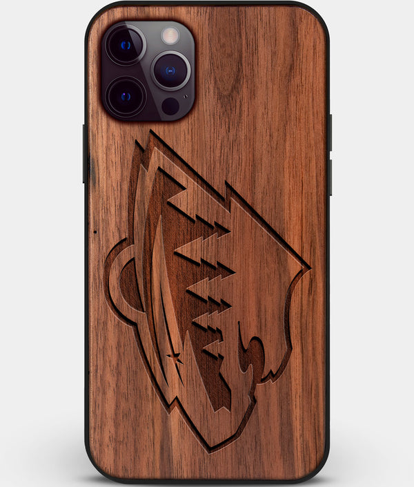 Custom Carved Wood Minnesota Wild iPhone 12 Pro Max Case | Personalized Walnut Wood Minnesota Wild Cover, Birthday Gift, Gifts For Him, Monogrammed Gift For Fan | by Engraved In Nature