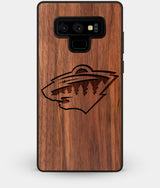 Best Custom Engraved Walnut Wood Minnesota Wild Note 9 Case - Engraved In Nature