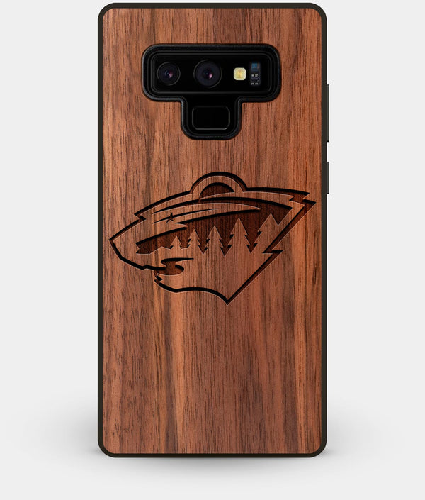 Best Custom Engraved Walnut Wood Minnesota Wild Note 9 Case - Engraved In Nature