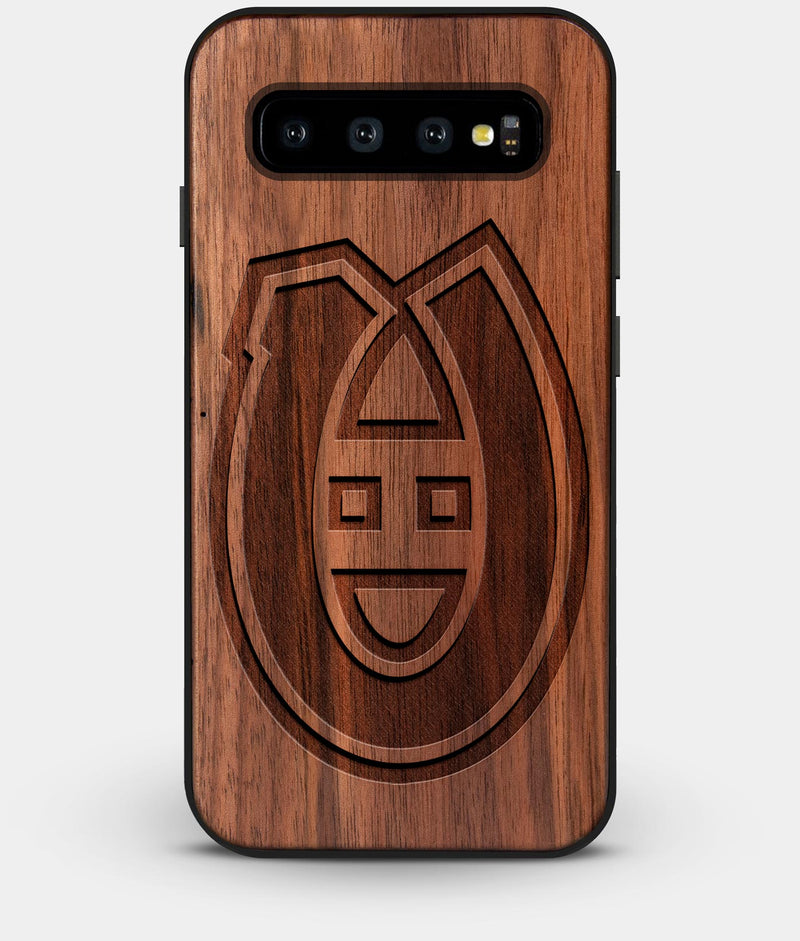 Best Custom Engraved Walnut Wood Montreal Canadiens Galaxy S10 Plus Case - Engraved In Nature