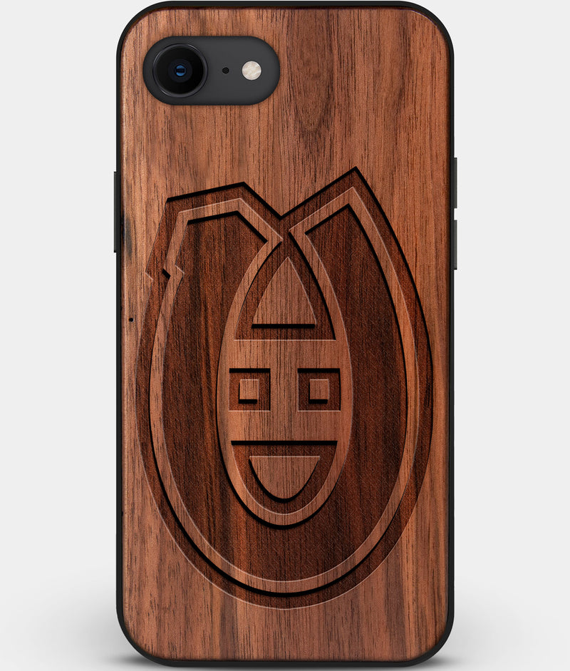 Best Custom Engraved Walnut Wood Montreal Canadiens iPhone SE Case - Engraved In Nature