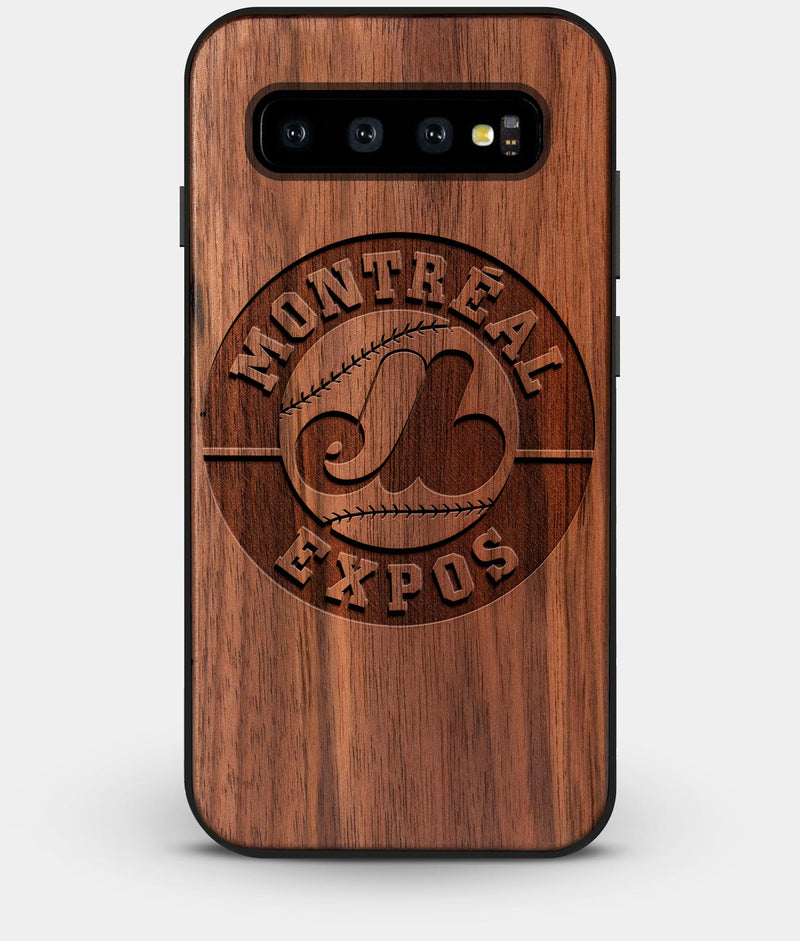Best Custom Engraved Walnut Wood Montreal Expos Galaxy S10 Case - Engraved In Nature