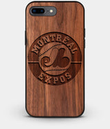 Best Custom Engraved Walnut Wood Montreal Expos iPhone 8 Plus Case - Engraved In Nature