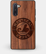 Best Custom Engraved Walnut Wood Montreal Expos Note 10 Case - Engraved In Nature
