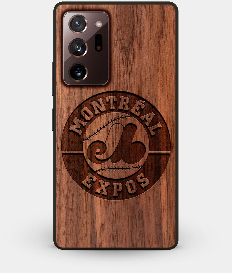 Best Custom Engraved Walnut Wood Montreal Expos Note 20 Ultra Case - Engraved In Nature