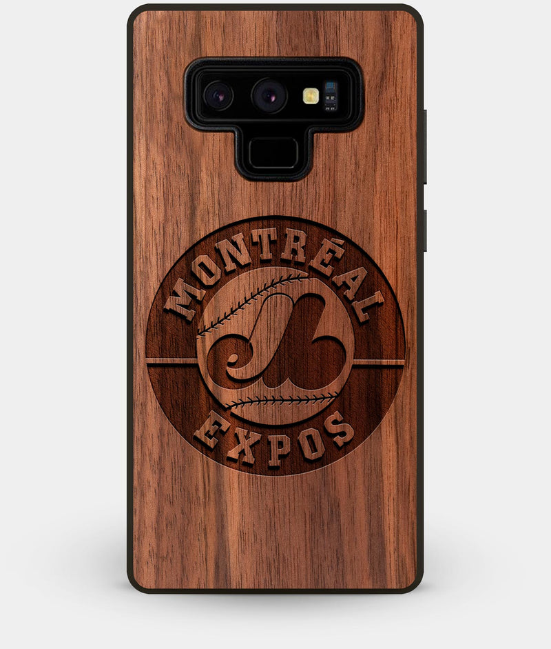 Best Custom Engraved Walnut Wood Montreal Expos Note 9 Case - Engraved In Nature