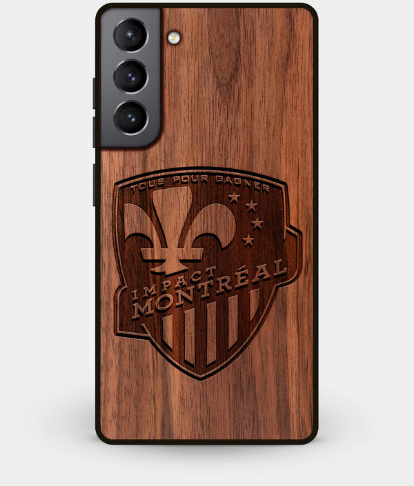 Best Walnut Wood Montreal Impact Galaxy S21 Case - Custom Engraved Cover - Engraved In Nature