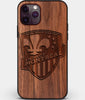 Custom Carved Wood Montreal Impact iPhone 11 Pro Case | Personalized Walnut Wood Montreal Impact Cover, Birthday Gift, Gifts For Him, Monogrammed Gift For Fan | by Engraved In Nature