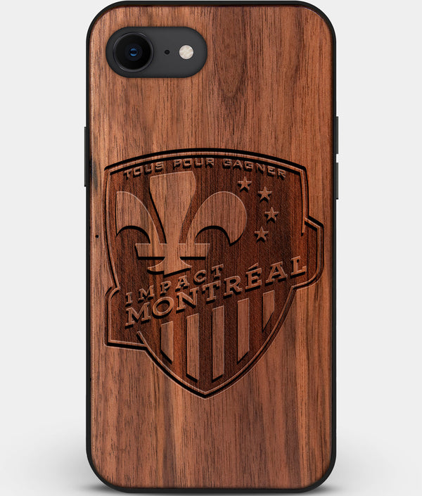 Best Custom Engraved Walnut Wood Montreal Impact iPhone SE Case - Engraved In Nature