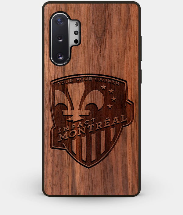 Best Custom Engraved Walnut Wood Montreal Impact Note 10 Plus Case - Engraved In Nature