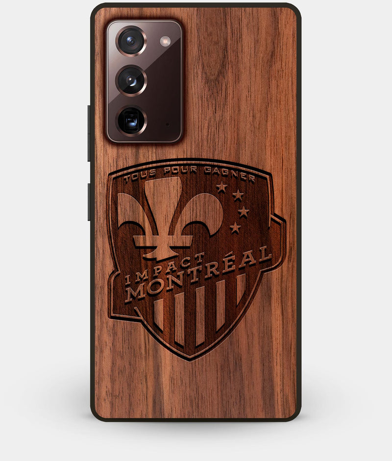 Best Custom Engraved Walnut Wood Montreal Impact Note 20 Case - Engraved In Nature