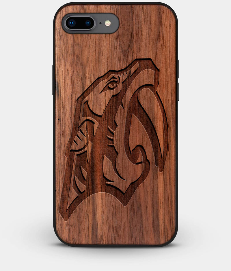 Best Custom Engraved Walnut Wood Nashville Predators iPhone 7 Plus Case - Engraved In Nature