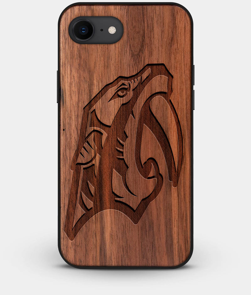 Best Custom Engraved Walnut Wood Nashville Predators iPhone 8 Case - Engraved In Nature