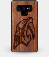 Best Custom Engraved Walnut Wood Nashville Predators Note 9 Case - Engraved In Nature