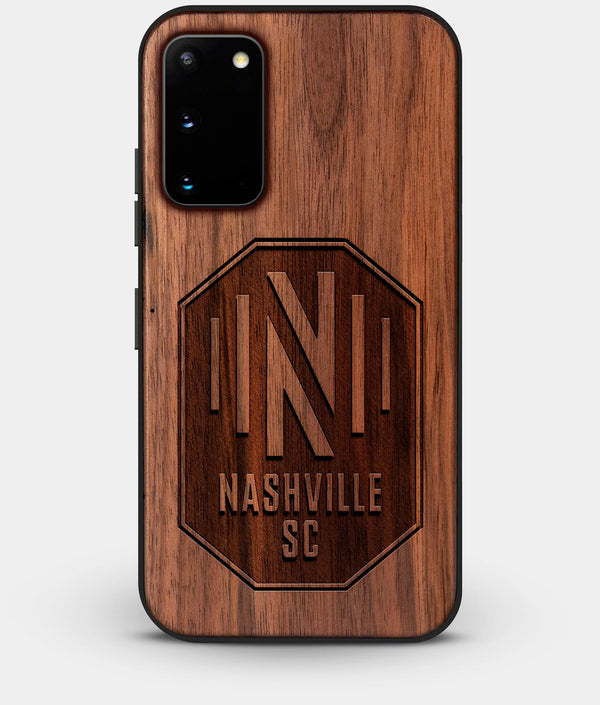 Best Walnut Wood Nashville SC Galaxy S20 FE Case - Custom Engraved Cover - Engraved In Nature