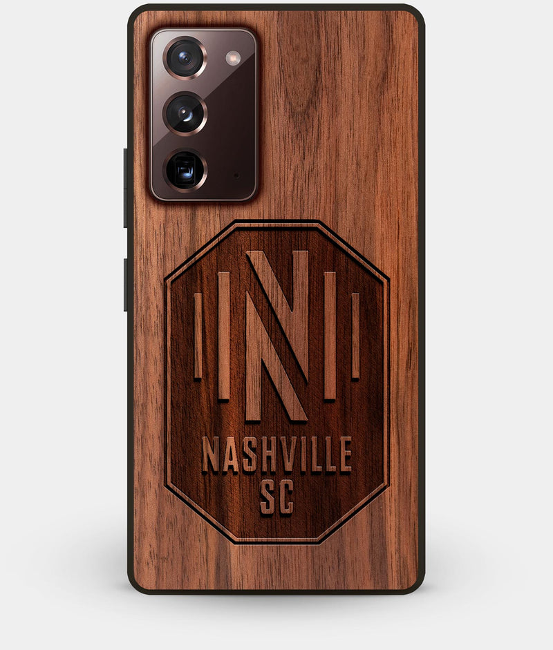 Best Custom Engraved Walnut Wood Nashville SC Note 20 Case - Engraved In Nature
