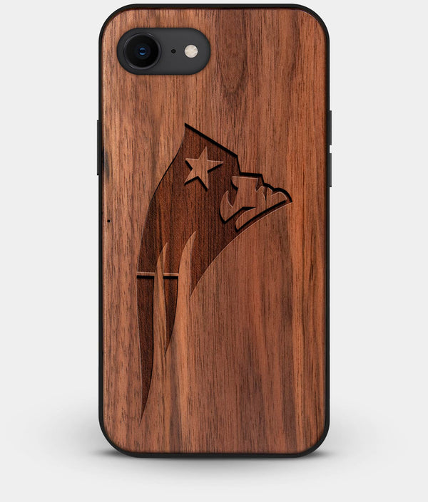 Best Custom Engraved Walnut Wood New England Patriots iPhone 7 Case - Engraved In Nature