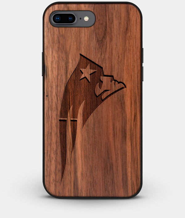 Best Custom Engraved Walnut Wood New England Patriots iPhone 7 Plus Case - Engraved In Nature