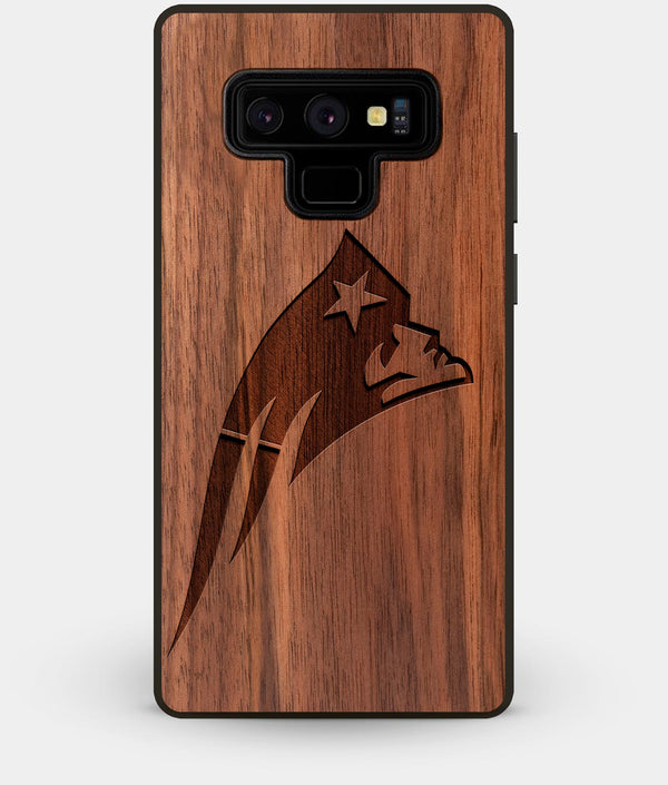 Best Custom Engraved Walnut Wood New England Patriots Note 9 Case - Engraved In Nature