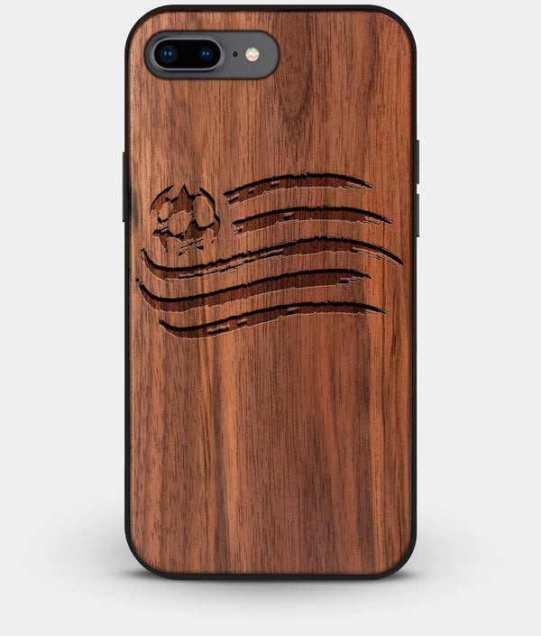Best Custom Engraved Walnut Wood New England Revolution iPhone 7 Plus Case - Engraved In Nature