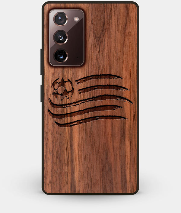 Best Custom Engraved Walnut Wood New England Revolution Note 20 Case - Engraved In Nature