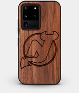 Best Custom Engraved Walnut Wood New Jersey Devils Galaxy S20 Ultra Case - Engraved In Nature