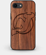 Best Custom Engraved Walnut Wood New Jersey Devils iPhone 8 Case - Engraved In Nature