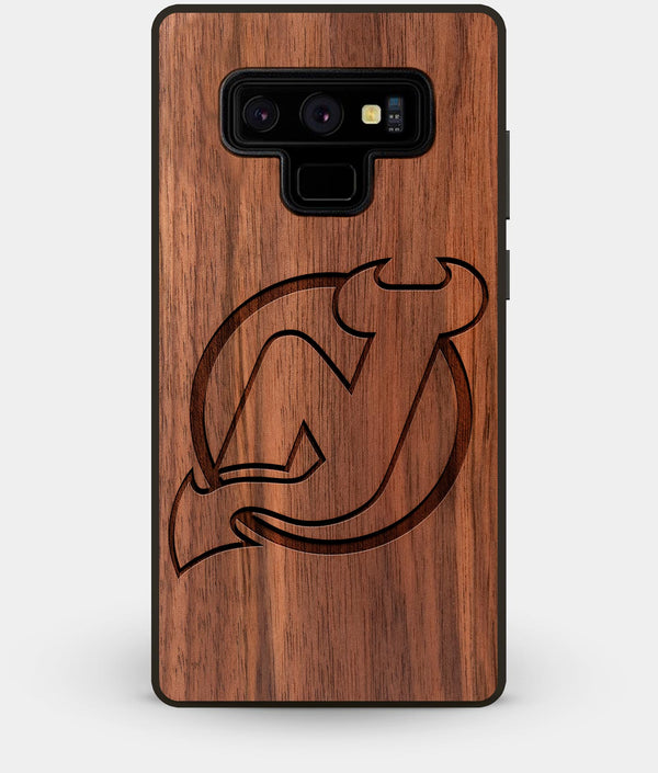 Best Custom Engraved Walnut Wood New Jersey Devils Note 9 Case - Engraved In Nature