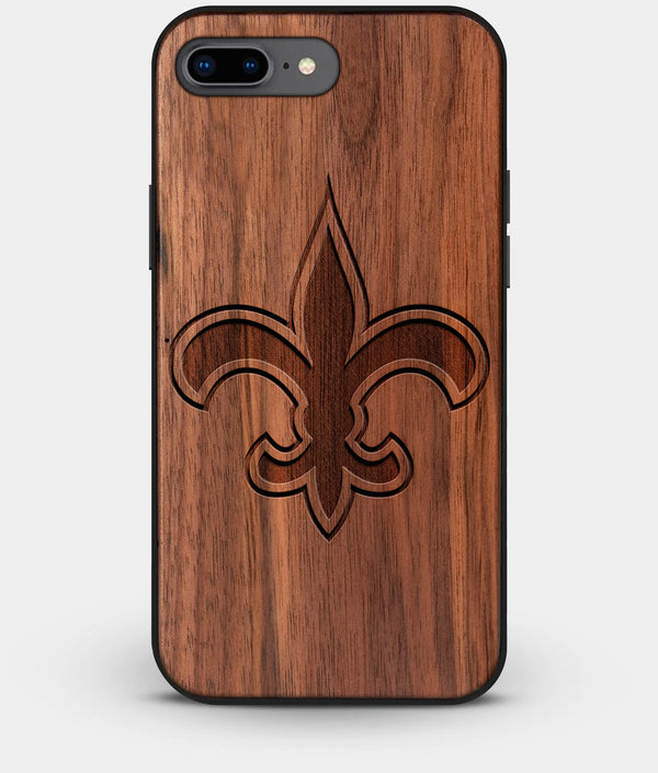 Best Custom Engraved Walnut Wood New Orleans Saints iPhone 7 Plus Case - Engraved In Nature
