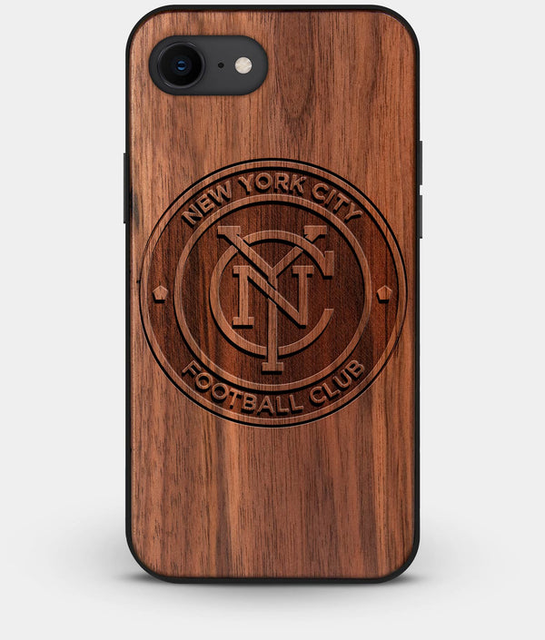 Best Custom Engraved Walnut Wood New York City FC iPhone 7 Case - Engraved In Nature
