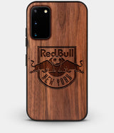 Best Custom Engraved Walnut Wood New York City Red Bulls Galaxy S20 Case - Engraved In Nature