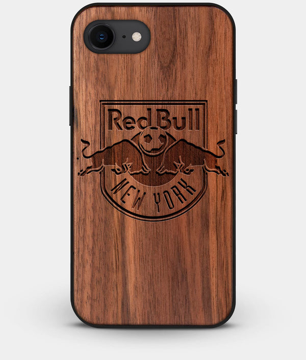 Best Custom Engraved Walnut Wood New York City Red Bulls iPhone 7 Case - Engraved In Nature