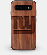 Best Custom Engraved Walnut Wood New York Giants Galaxy S10 Plus Case - Engraved In Nature