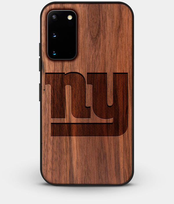 Best Walnut Wood New York Giants Galaxy S20 FE Case - Custom Engraved Cover - Engraved In Nature