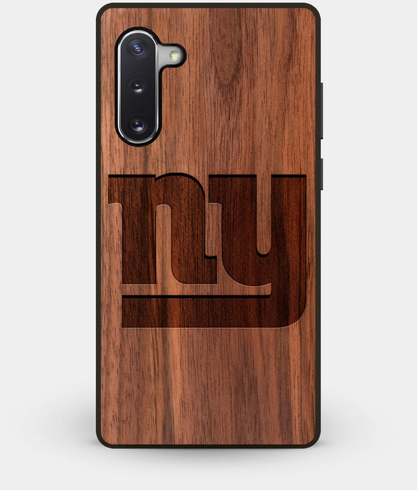 Best Custom Engraved Walnut Wood New York Giants Note 10 Case - Engraved In Nature