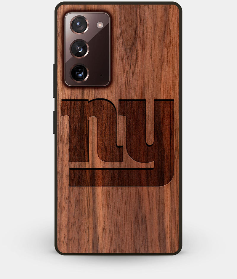 Best Custom Engraved Walnut Wood New York Giants Note 20 Case - Engraved In Nature