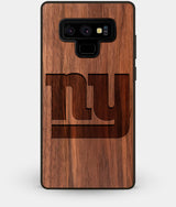 Best Custom Engraved Walnut Wood New York Giants Note 9 Case - Engraved In Nature
