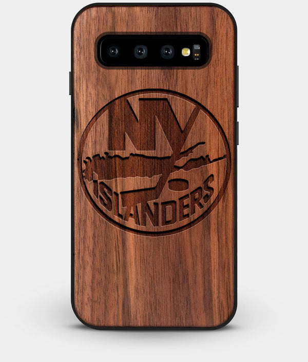 Best Custom Engraved Walnut Wood New York Islanders Galaxy S10 Plus Case - Engraved In Nature